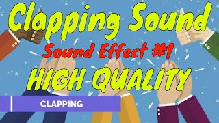 Clapping Sound Effect 1 HD  HIGH QUALITY [upl. by Hurwitz611]