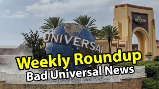 Weekly Theme Park News  Bad News Regarding Universal Passes [upl. by Llednyl884]