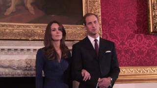 Prince William and Catherine Middleton appear at a photocall [upl. by Wilkey]