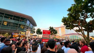 Singapore City National Day Tour  Insane Crowd at Marina Bay  Singapore NDP 2024 [upl. by Aihsiek]