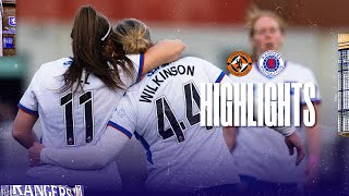 HIGHLIGHTS  Dundee United 03 Rangers Women  Sky Sports Cup  29 Sep 2024 [upl. by Akehsal]