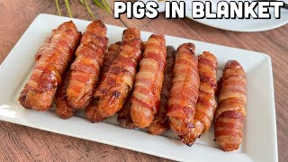 PIGS IN BLANKET  HOW TO MAKE PIGS IN BLANKET  CHRISTMAS DINNER  BEESKITCHEN [upl. by Abba41]