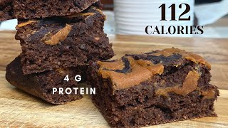 Brownies No Sugar No Flour No Oil  Low Calorie High Protein Desserts [upl. by Etnelav590]