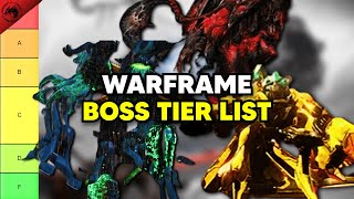 Ranking EVERY Warframe Boss Tier List [upl. by Elletnuahs515]