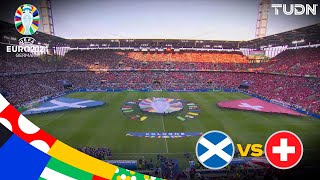 ¡RETUMBA EL ESTADIO CON LOS HIMNOS NACIONALES  Escocia 00 Suiza  UEFA EURO 2024  J2  TUDN [upl. by Nygem34]