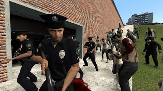 Garrys Mod NPC Wars  L4D Zombies vs L4D Humans [upl. by Lamb813]