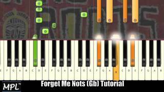 ♫ Patrice Rushen quot FORGET ME NOTSquot Piano Tutorial in Gb Minor Video ♫ [upl. by Menendez]