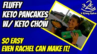 Fluffy Keto Pankcakes with Keto Chow [upl. by Hogg]