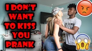 I DONT WANT TO KISS YOU PRANK ON GIRLFRIEND REVENGE Gets Violent [upl. by Jem]