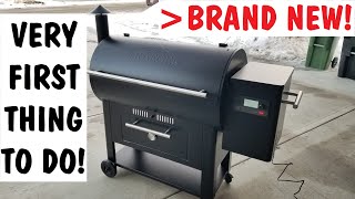 Seasoning your Grill  INITIAL FIRING for TRAEGER Grills [upl. by Cline]