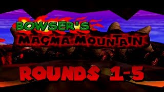 Mario Party  Bowsers Magma Mountain Rounds 15 [upl. by Hartman]