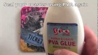 How to image transfer using PVA glue  Crafty Creatives box16 [upl. by Worrad755]