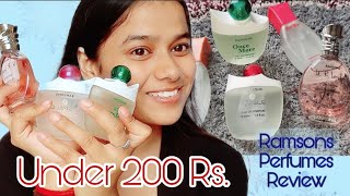 Affordable Perfumes under Rs200  Ramsons Perfumes Review [upl. by Bodnar]