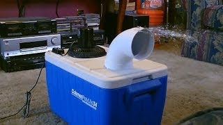 Homemade air conditioner DIY  Awesome Air Cooler  EASY Instructions  can be solar powered [upl. by Eetsirhc927]