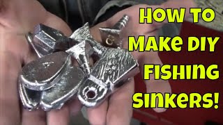 How To Make Your Own DIY Lead Sinkers Weights [upl. by Soo452]