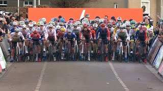 Cyclocross Hulst Men Elite 50fps 30 Dec 2023 [upl. by Tterag]