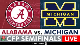 Alabama vs Michigan Live Streaming Scoreboard PlayByPlay Highlights 2024 CFP Semifinal On ESPN [upl. by Ellak501]