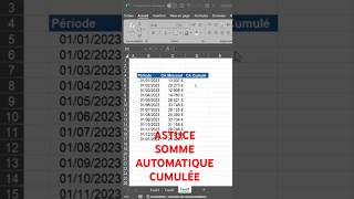 Excel Somme Automatique Cumulée Sur Une Colonne  Astuce [upl. by Dexter]