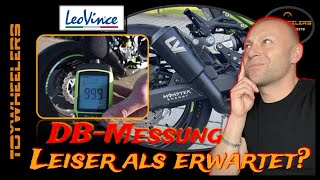 LeoVince LV10 FULL BLACK  dBMessung nach 50km amp Daten Fakten Sound an der Z900  exhaust sound [upl. by Redneval535]