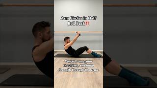 Arm Circles in Half Roll Backcorestrength shouldermobility [upl. by Rosenblum]