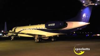 Beautiful New Embraer Legacy 650 N810TD  Close up taxi amp Night departure  Gloucestershire Airport [upl. by Nimra]