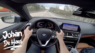 2019 BMW 8 Series Convertible 840d xDrive 320 hp POV Test drive [upl. by Koval]