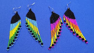 TUTORIAL ARETES CON MOSTACILLA PASO A PASO  ARETES CON CHAQUIRAS FACIL [upl. by Baugh104]