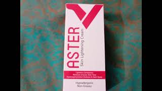 Aster Skin lightening cream [upl. by Rab]