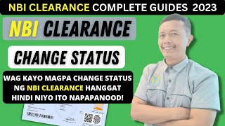 Paano Magpa Change Status Ng NBI Clearance  Single To Married To Single NBI Clearance [upl. by Lawrenson]