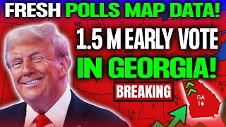 Trump Leads Largest Election Poll in Georgia 2024 Election Night Polls Data Map Prediction [upl. by Jecon]