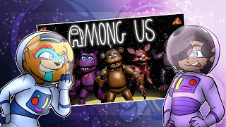 Freddy Fazbear and Friends Among Us REACT With Glamrock Freddy [upl. by Ainerbas]