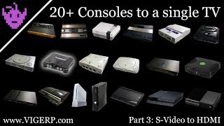 Connecting 20 Consoles to a single modern TV Part 3  SVideo to HDMI [upl. by Follansbee]