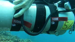 Sidemount Diving Skills  Stowing Before Exiting The Water  Dark Horizon Diving [upl. by Lunsford]