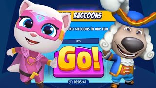 Talking Tom Hero Dash  Supra Boss Angela Vs Captain Bem  Full Raccoons Defeated In Missions Events [upl. by Jolynn]