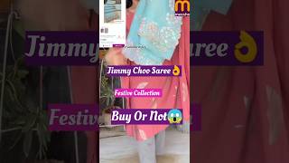 Meesho Jimmy Choo Saree Haul😱Buy Or Not ytshort meesho fashion saree festivevibes shorts yt [upl. by Nydnarb]