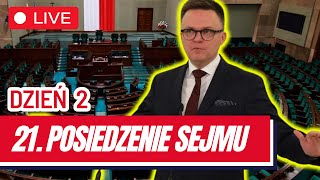 🔴 21 posiedzenie Sejmu RP  dzień drugi 7 listopada 2024  Transmisja na ŻYWO z obrad Sejmu 🔴 [upl. by Eeltrebor]