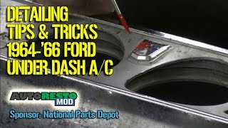 Detailing tips of Ford Mustang Falcon 1964 1965 1966 Under dash air conditioner Episode 263 Autorest [upl. by Meece]