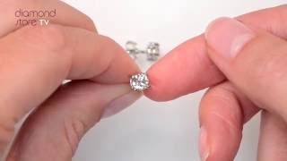 White Gold 1ct Classic Diamond Stud Earrings  FG23 [upl. by Nydnarb661]