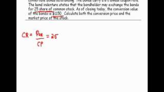 Conversion Value of a Convertible Bond  CFP Tools [upl. by Harras]