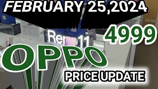 OPPO PRICES UPDATE RENO 11 5GReno10Reno85GA18A38A58A985GA77sA78FindN3Flip [upl. by Iinde254]