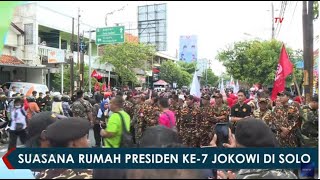 Meriah Suasana Kedatangan Presiden ke7 Jokowi Ke Kediaman Pribadi Di Solo [upl. by Leahciam]