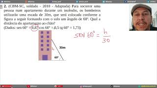 Trigonometria Questão 11 [upl. by Duffie]