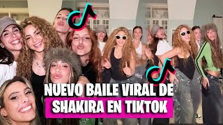 Nuevo Tiktok de SHAKIRA haciendo el reto de baile de SOLTERA junto a GREEICY Y TINI 💋 [upl. by Atikehs]