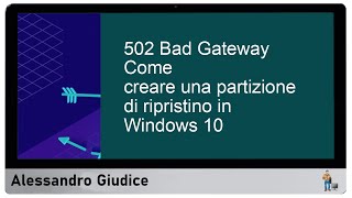 Come creare una partizione di ripristino in Windows 10 guida completa [upl. by Cheshire]