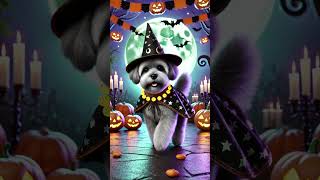 A dog in his Halloween costume shorts dog animals ai [upl. by Amund682]