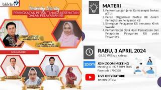 Knowledge Sharing Peningkatan Peran Tenaga Kesehatan Dalam Pelayanan KB [upl. by Ilujna]