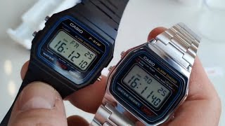 Casio F91W e Casio A158W [upl. by Ahras]