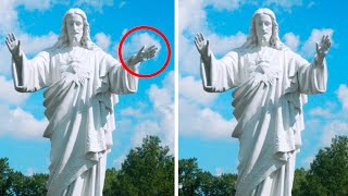 20 Mysterious Statues Caught Moving On Camera [upl. by Oiznun507]