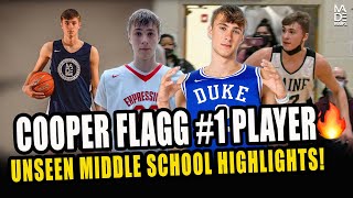 Cooper Flagg 1 Draft Prospect UNSEEN Middle School Highlights 🍿🔥 [upl. by Sarazen]