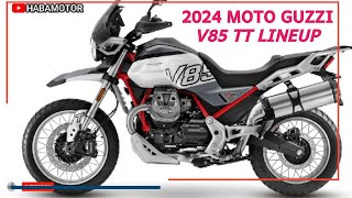 Unleashing Adventure  Exploring the 2024 Moto Guzzi V85 TT Lineup [upl. by Demaria553]